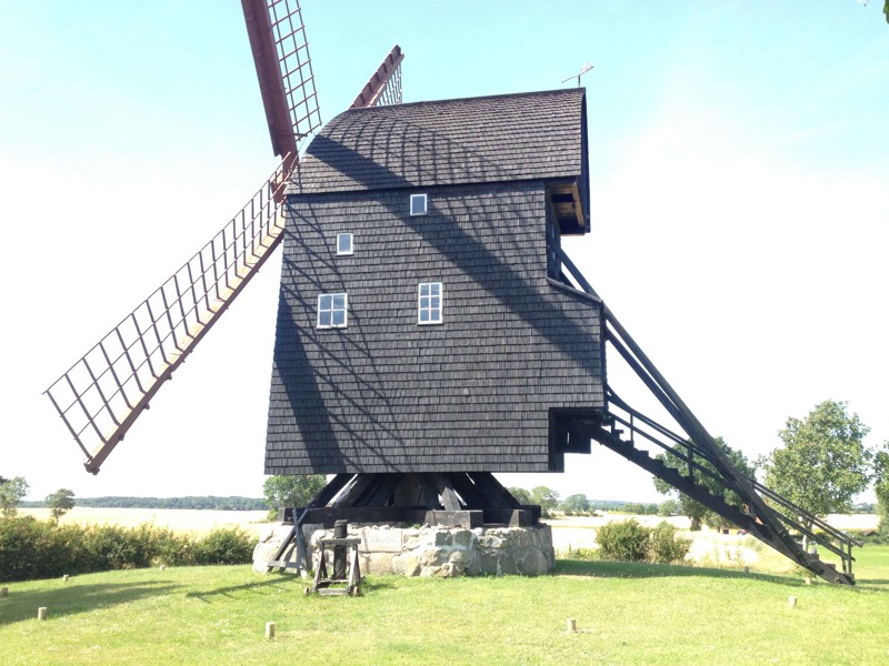 Foto af Torkilstrup stubmlle juli 2022